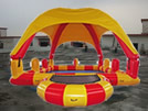 water pool, inflatable pool, water ball pool, pool with tent for water ball