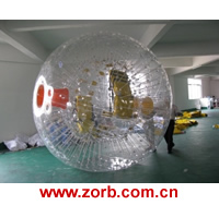 Zorb ball is the sport of rolling down a hill inside a giant inflatable ball, Zorb globe, Giant Inflatable Human Hamster Ball