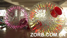 shining zorb ball, glow zorb